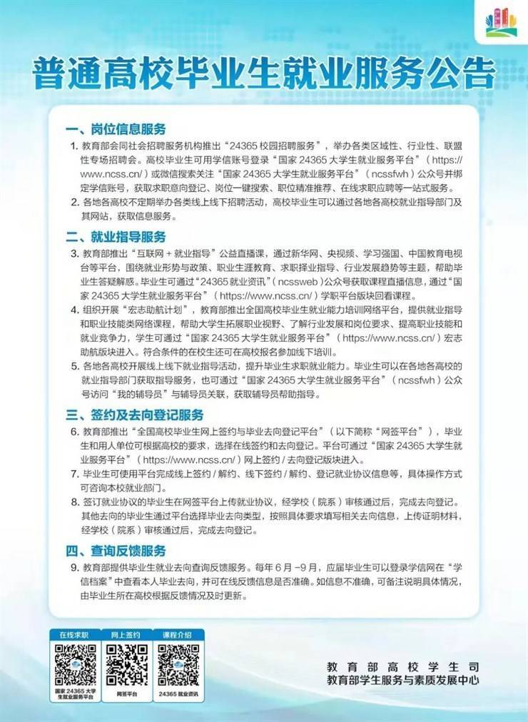 就业创业政策宣传月(一)|普通高校毕业生就业创业政策公告汇总